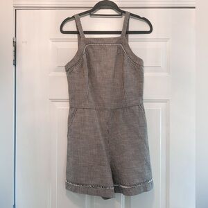 Trina Turk Açaí Black & White Striped Romper